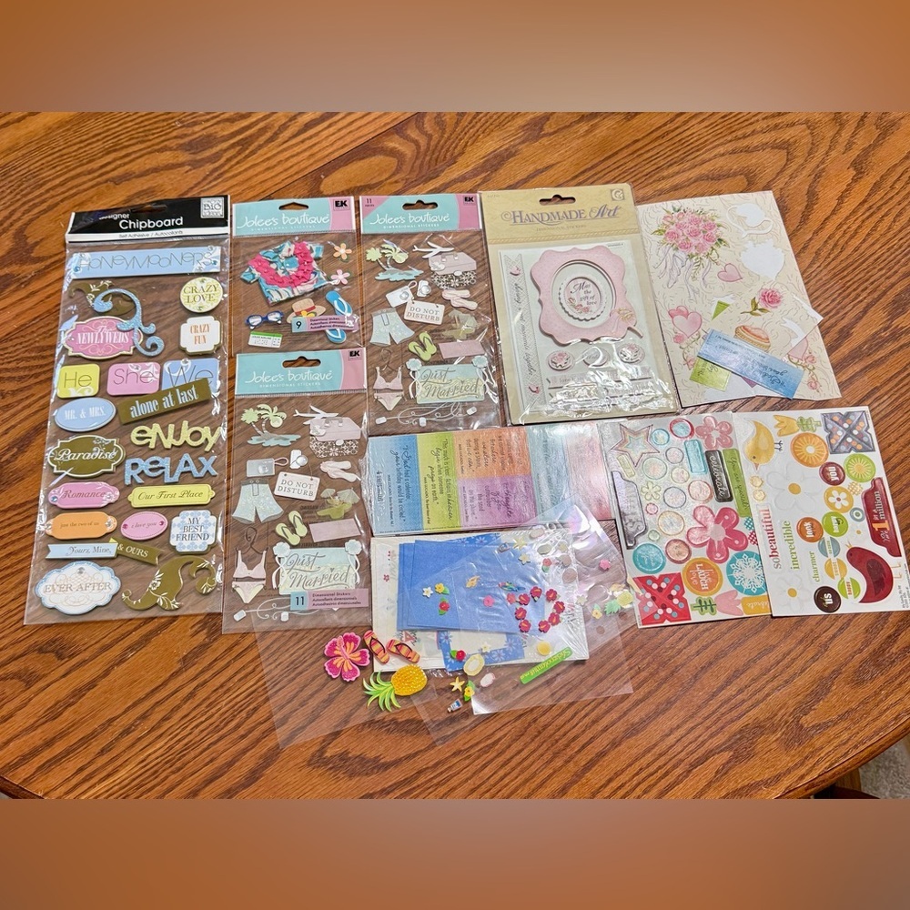 Scrapbooking Sticker Bundle Lot